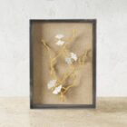 декорация michael aram butterfly ginkgo gold fabric shadow box