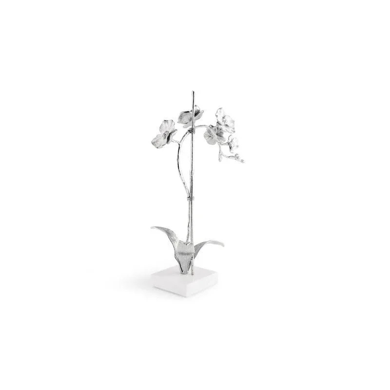 декоративна скулптура michael aram silver orchid small