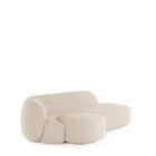 диван kartell aaland tissue gorgone left white