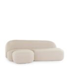 диван kartell aaland tissue gorgone left white
