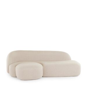 диван kartell aaland tissue gorgone left white