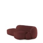 диван kartell aaland tissue gorgone right bordeaux