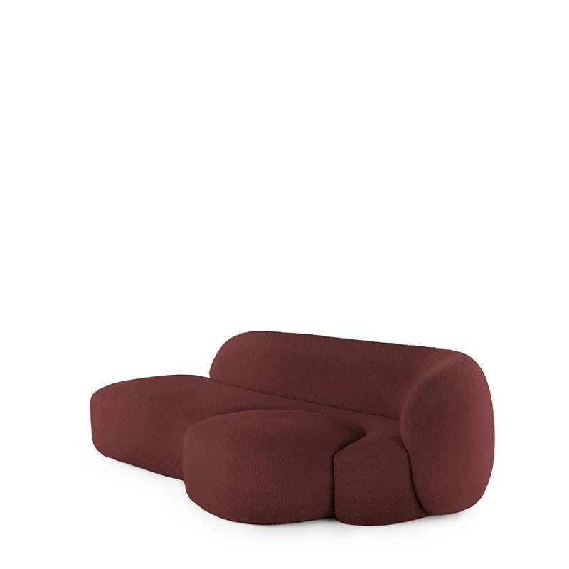 диван kartell aaland tissue gorgone right bordeaux