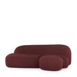 диван kartell aaland tissue gorgone right bordeaux