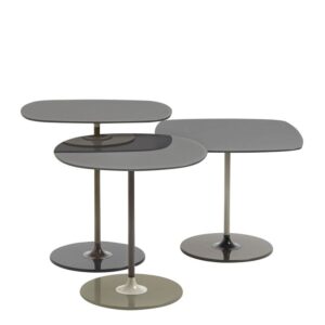 комплект помощни маси kartell thierry grey