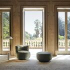 кресло kartell k-waiting boucle grey