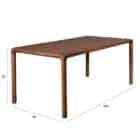 маса zuiver storm 160x90 walnut