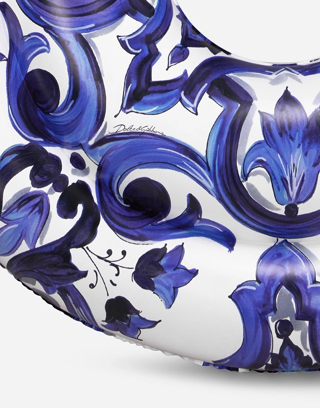надуваем аксесоар dolce gabbana blu mediterraneo printed pool float