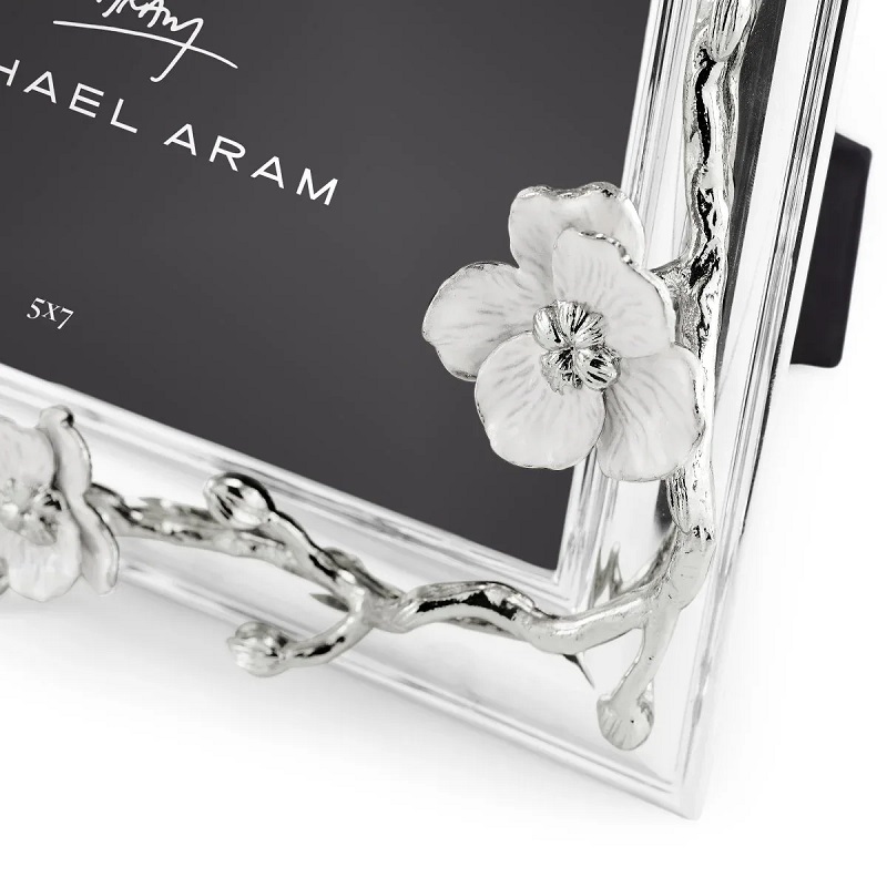 рамка за снимка michael aram silver orchid 5x7