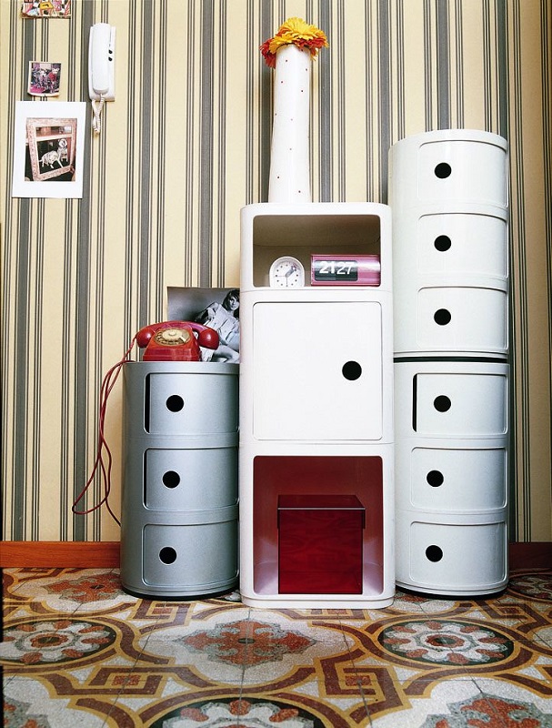 шкаф kartell componibili recycled 2 elements white
