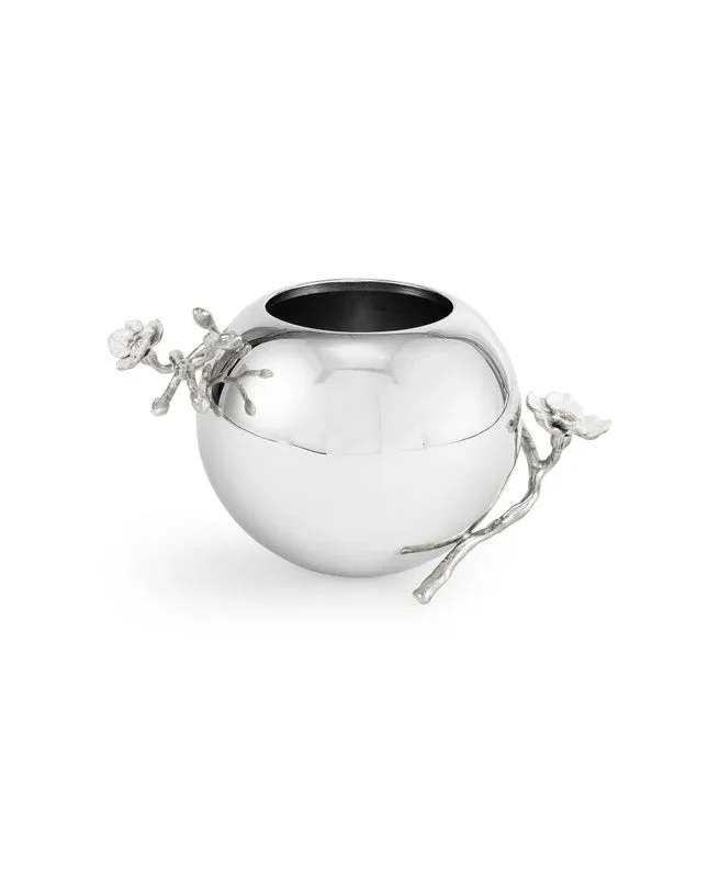 ваза michael aram silver orchid rose bowl
