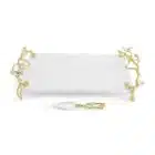 дъска за сирена michael aram lovebirds silver and gold