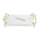 дъска за сирена michael aram lovebirds silver and gold