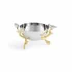 купа за ядки michael aram lovebirds silver and gold