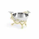 купа за ядки michael aram lovebirds silver and gold