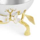 купа за ядки michael aram lovebirds silver and gold