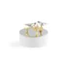 кутия michael aram lovebirds silver and gold