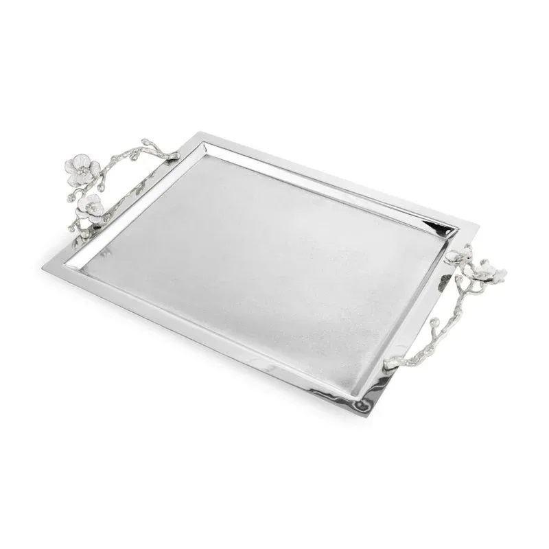 поднос michael aram silver orchid large