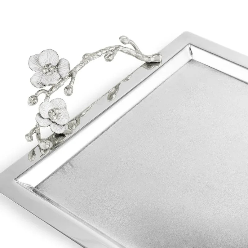 поднос michael aram silver orchid large