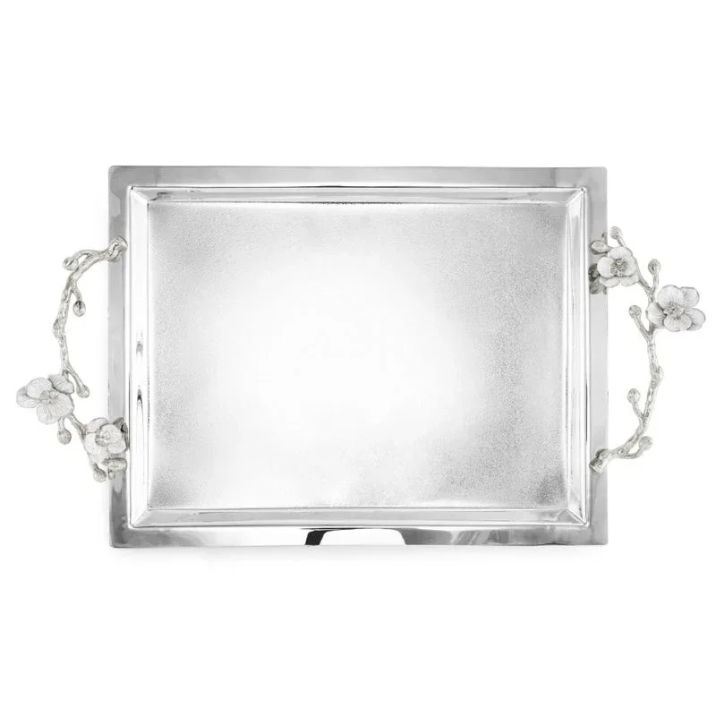 поднос michael aram silver orchid large