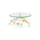 поставка за торта michael aram lovebirds silver and gold glass