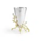 ваза michael aram lovebirds silver and gold medium