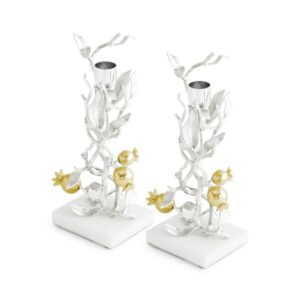 свещници michael aram pomegranate silver and gold
