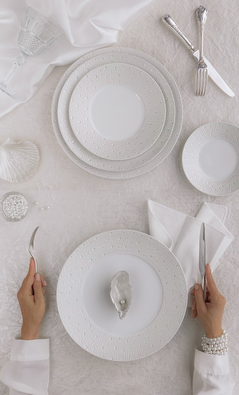 чиния за основно bernardaud ecume perle