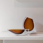 ваза gardeco canoe dark amber