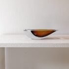 ваза gardeco canoe dark amber