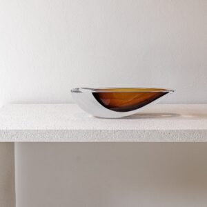ваза gardeco canoe dark amber